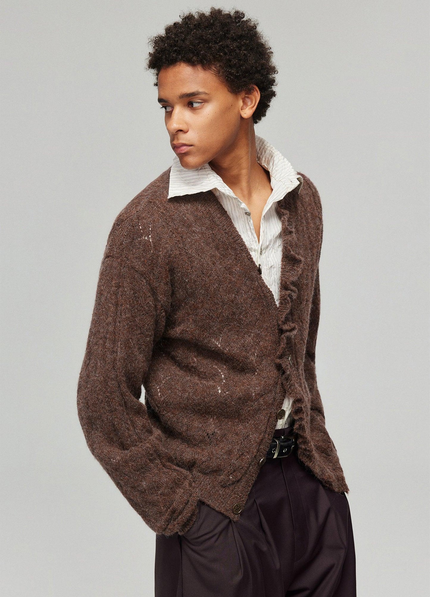 Cozy Botanical Knit Cardigan