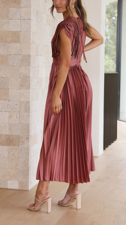 Emma | Deep V-neck Maxi Dress