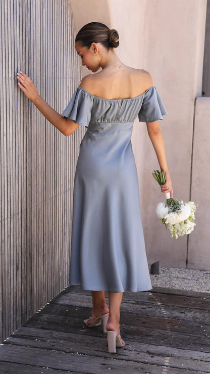 Nalani | Butterfly Sleeve Off-shoulder Maxi Dress