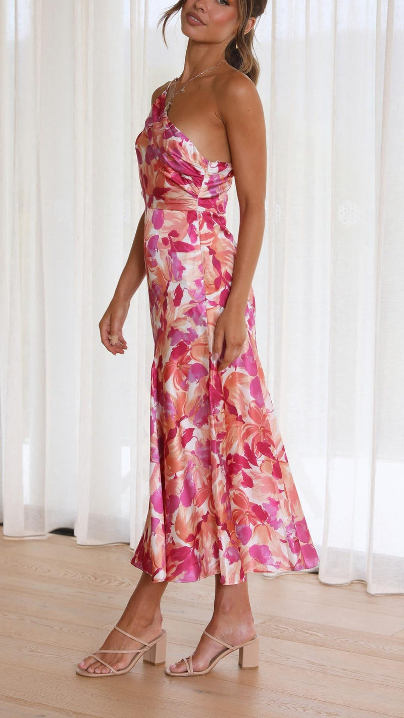 Sophie | One Shoulder Midi Dress
