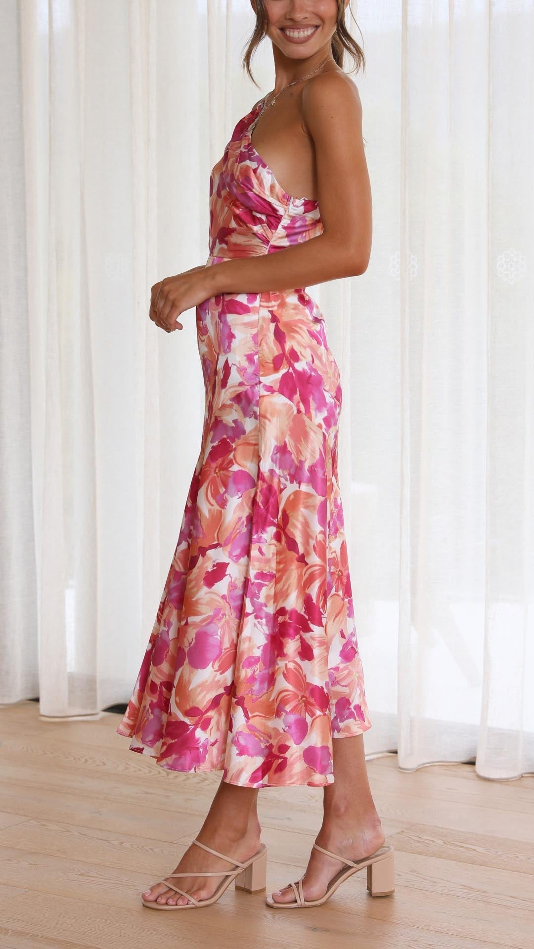 Sophie | One Shoulder Midi Dress