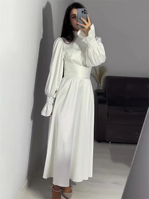 Ruffled Bandage Maxi Dress for Patchwork Slim Lace-up Evening Partywear Long Dress