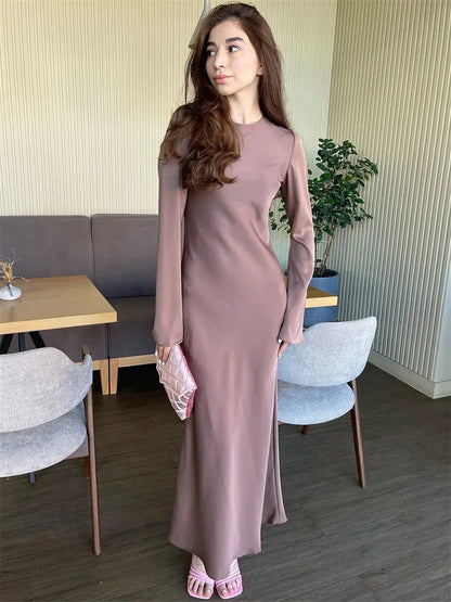 Autumn Long Sleeve Party Maxi Dress