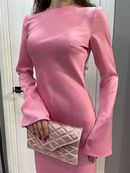 Autumn Long Sleeve Party Maxi Dress
