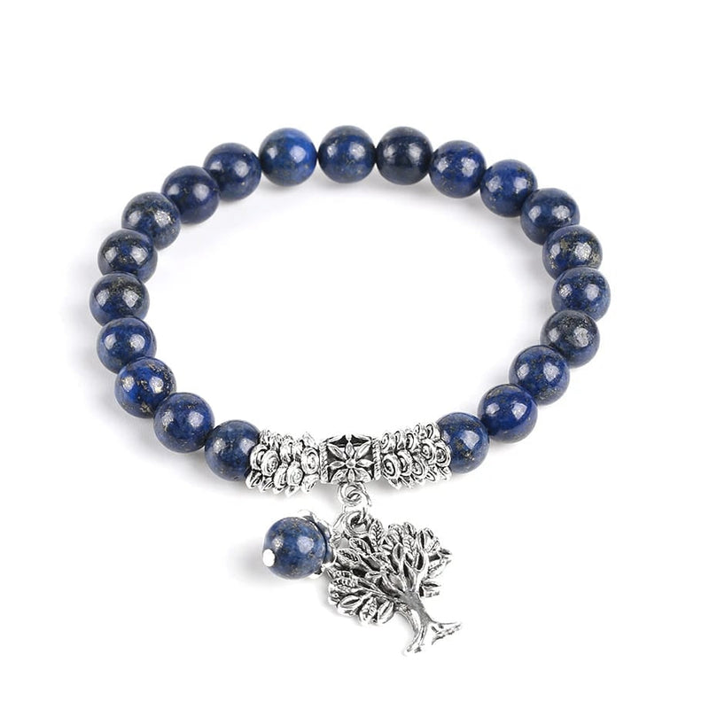 Lapis Lazuli Tree of Life Awareness Bracelet