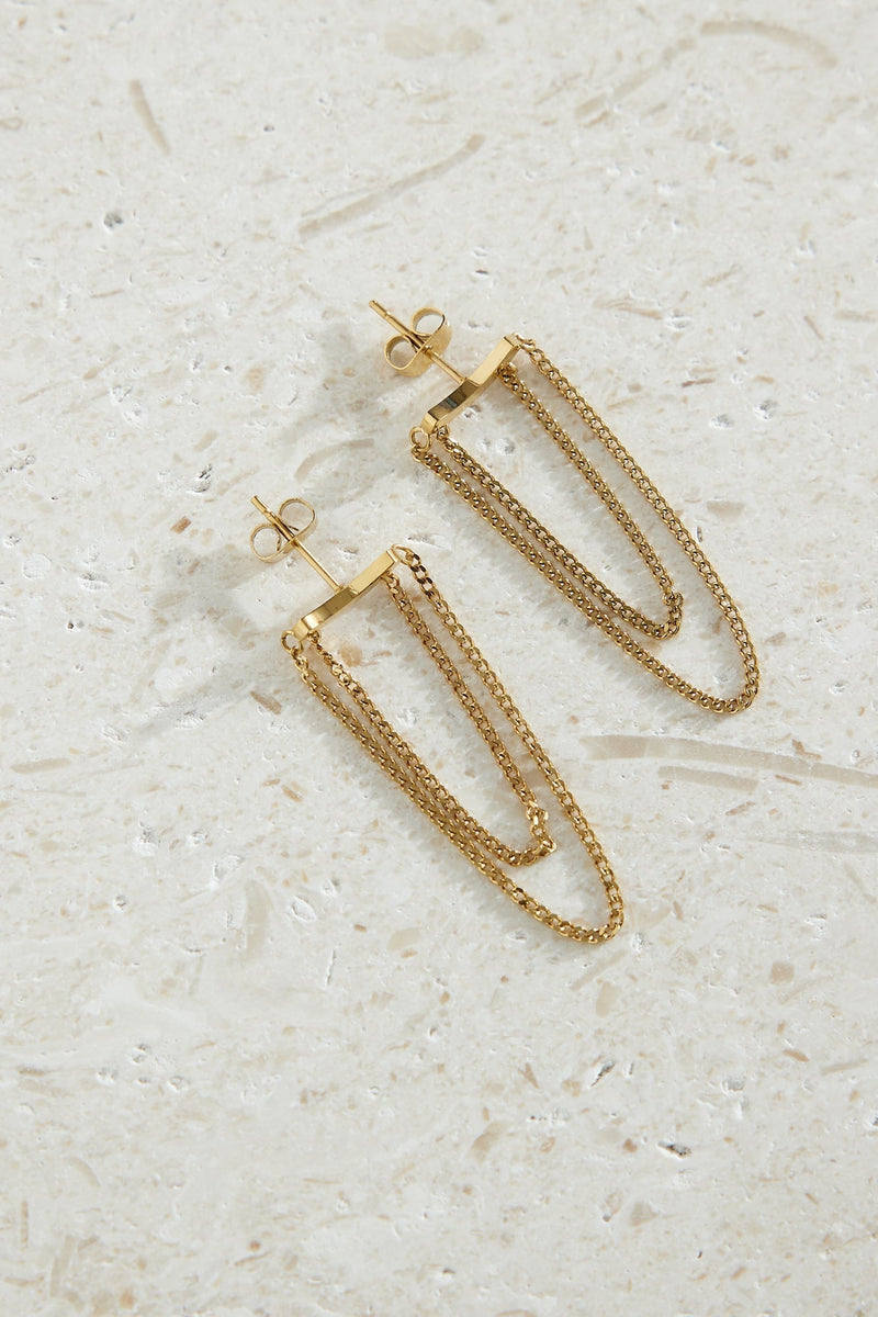 18k Gold Plated Glowing Valentina Earrings