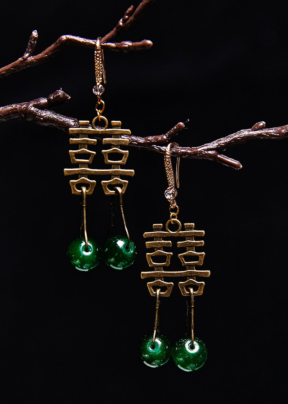Turquoise Wedding Copper Drop Earrings