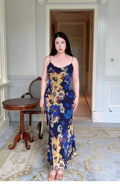 Vacation Bias-cut Maxi Dress · Plus-size