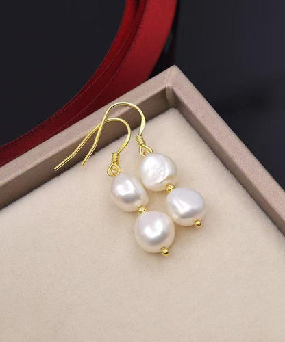 Vogue Gold Copper Overgild Pearl Drop Earrings