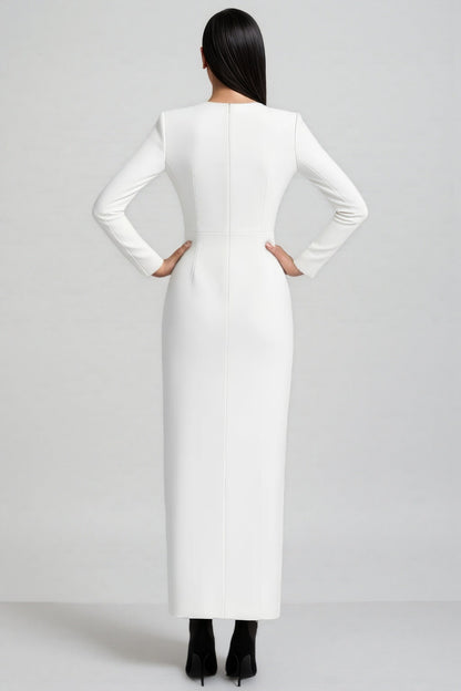 Marglt Embellished Slit Maxi Dress