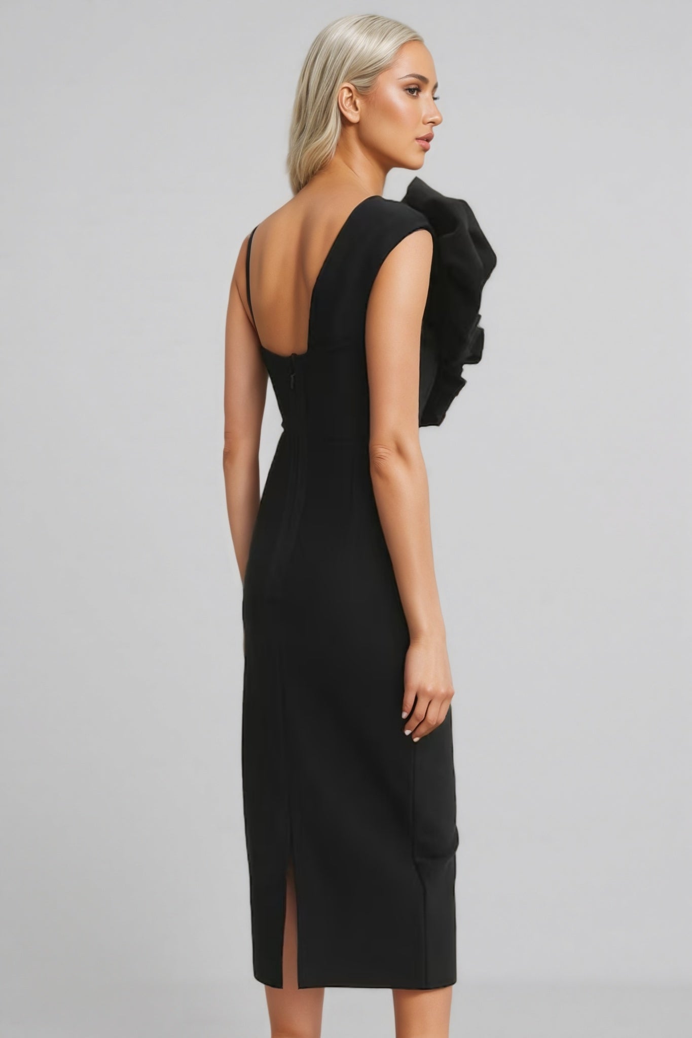 Merritt 3d Midi Dress