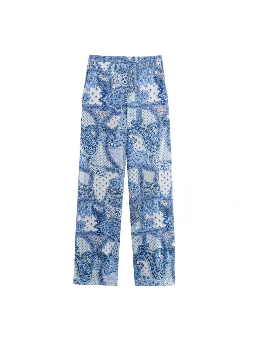 Paisley Print Shirt & Pant Coord Set