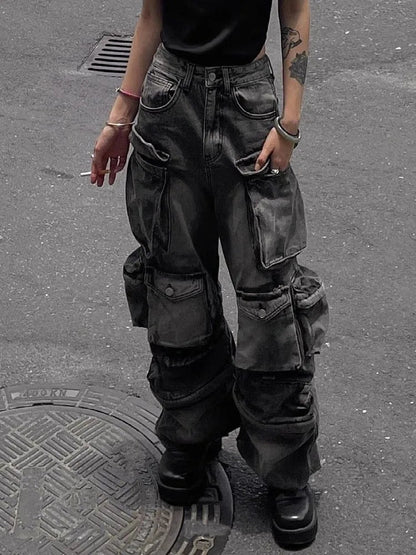 Baggy Y2k Goth Cyber Halloween Pants