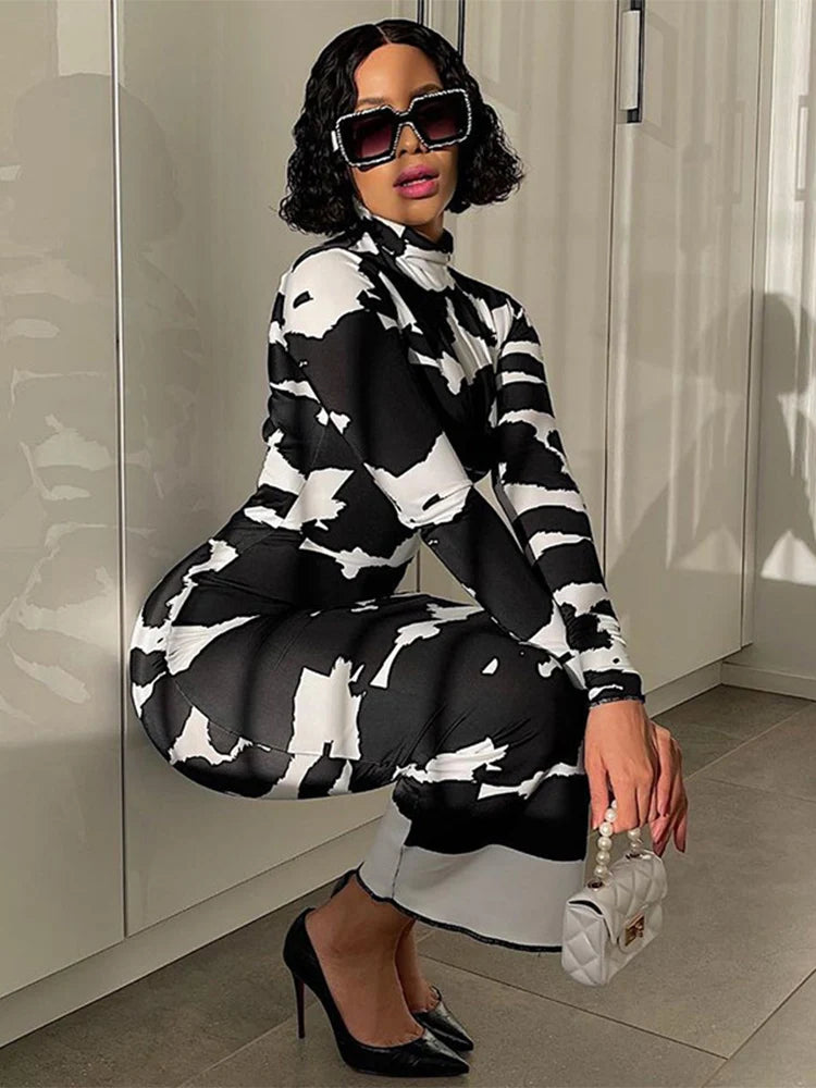 Polka Dot Split Vestidos for Femela Holiday Midi Dresses