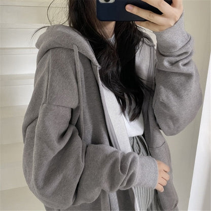 Korean Version Oversized Color Hoodies