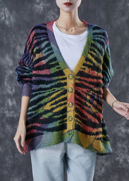 Striped Knit Cardigan Winter