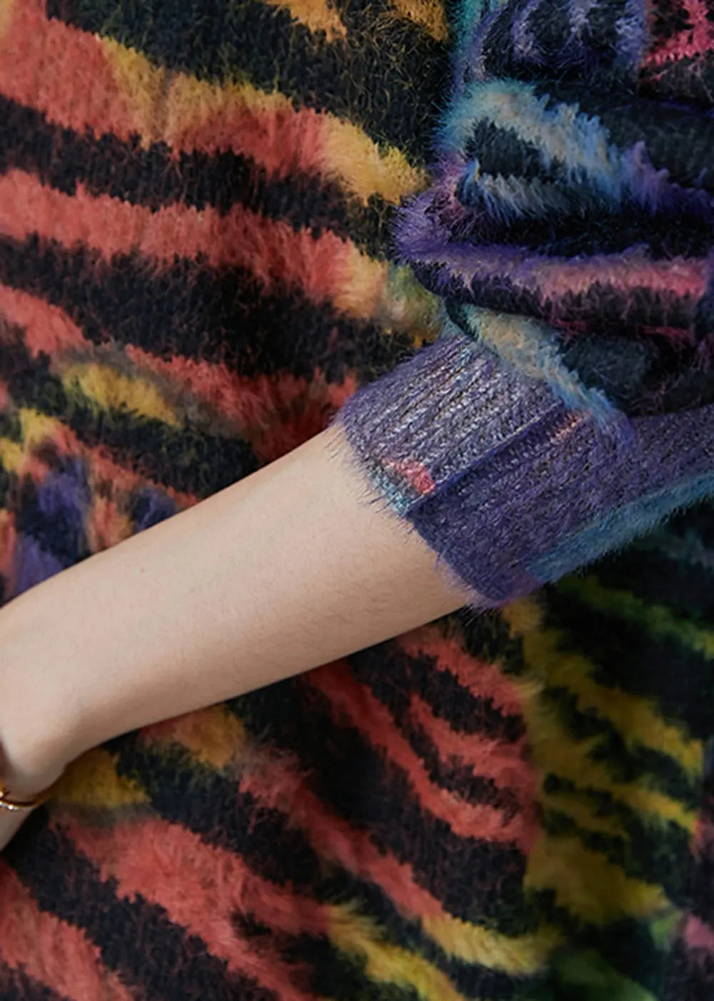 Striped Knit Cardigan Winter