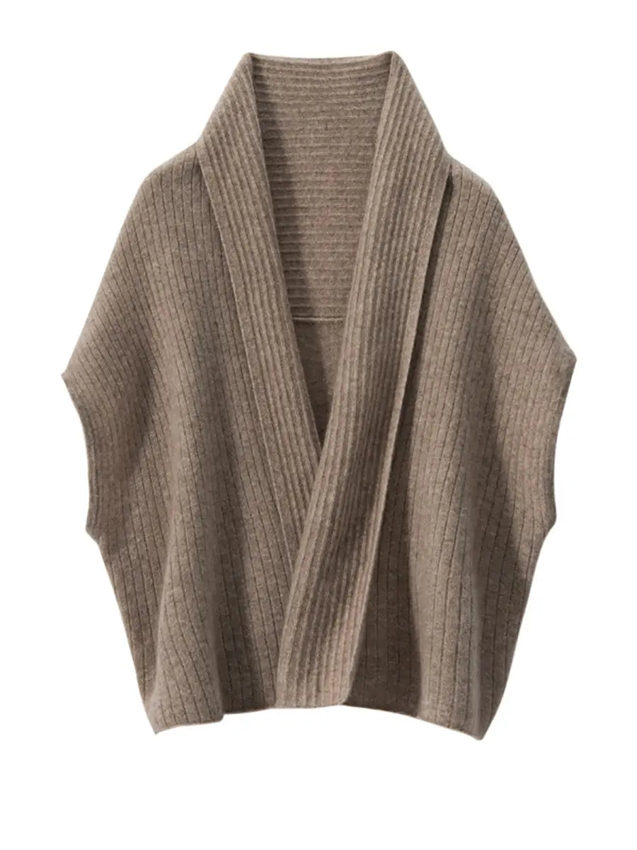 Cashmere Knitted Shawl Cardigan
