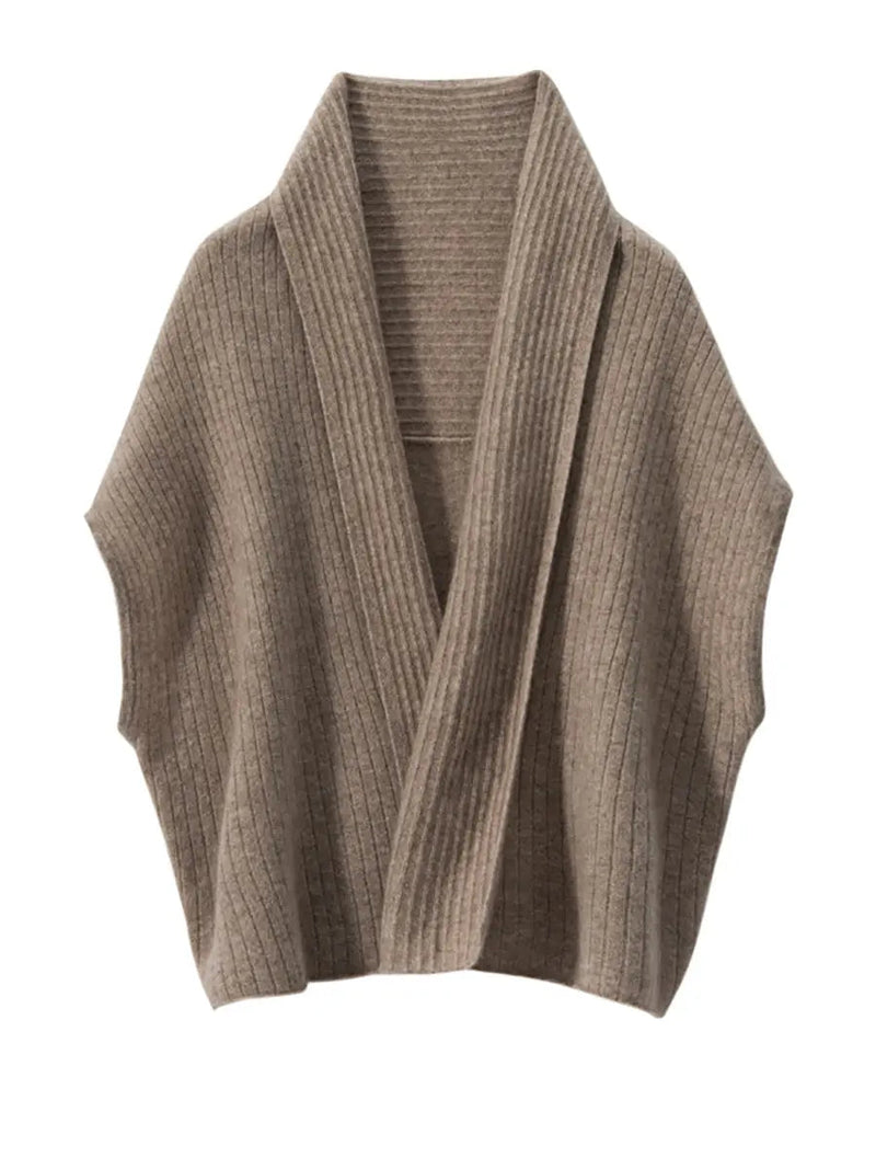 Cashmere Knitted Shawl Cardigan