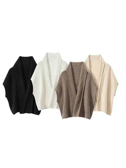 Cashmere Knitted Shawl Cardigan