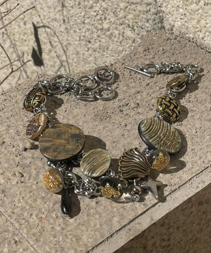 Sterling Silver Stainless Steel Copper Pendant Necklace