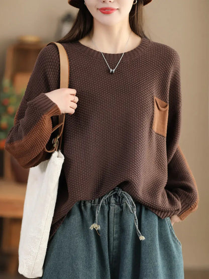 Colorblock Knitted Sweater