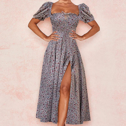 Spring French Backless Slim-fit Halter Trending Midi Dresses
