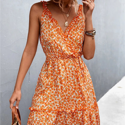 Collar Lace Comfortable Loose Midi Dresses