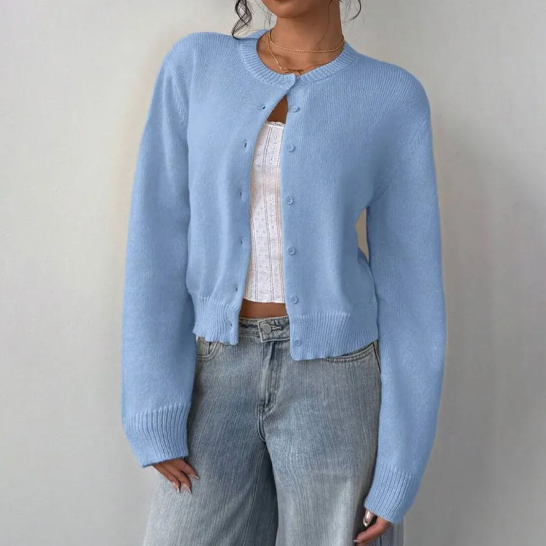 Fiona | ’s Spring Cropped Button Cardigan