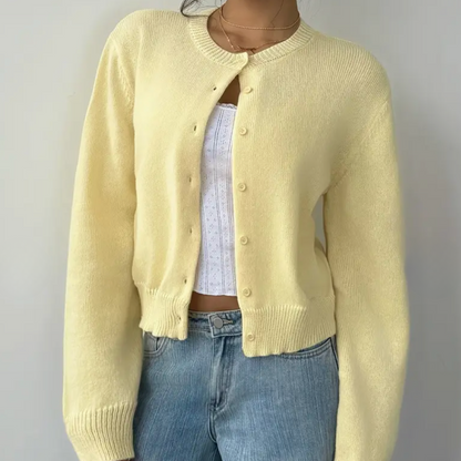 Fiona | ’s Spring Cropped Button Cardigan