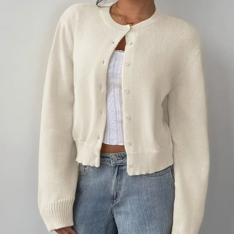Fiona | ’s Spring Cropped Button Cardigan