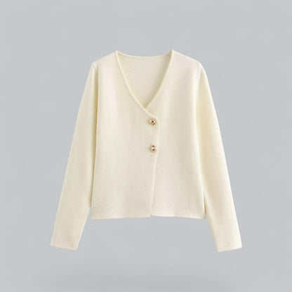 Grace | Spring Minimal Button Cardigan