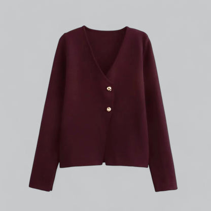 Grace | Spring Minimal Button Cardigan
