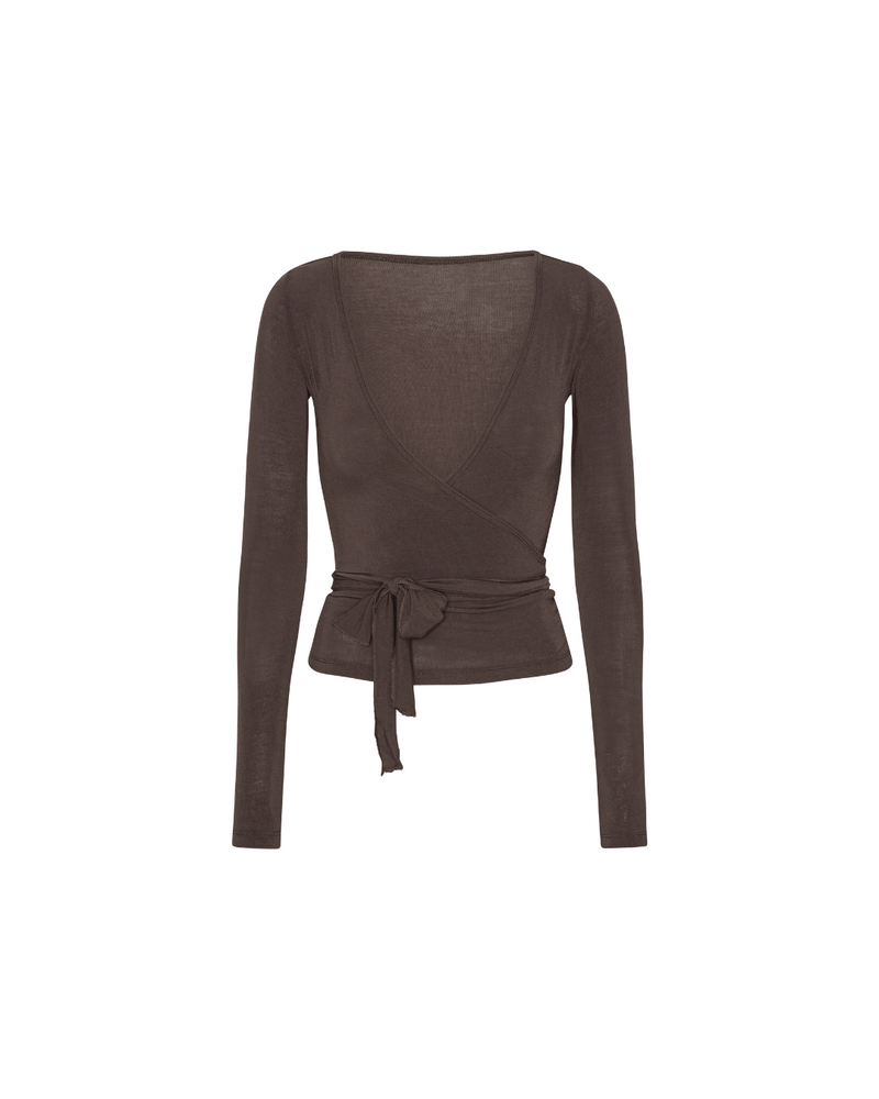 Wrap Blouse - Grey