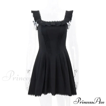 A-line Slinky Pleated Mini Dress