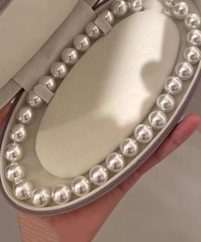 Light Imitation Natural Seawater Extreme White Pearl Alloy Necklace