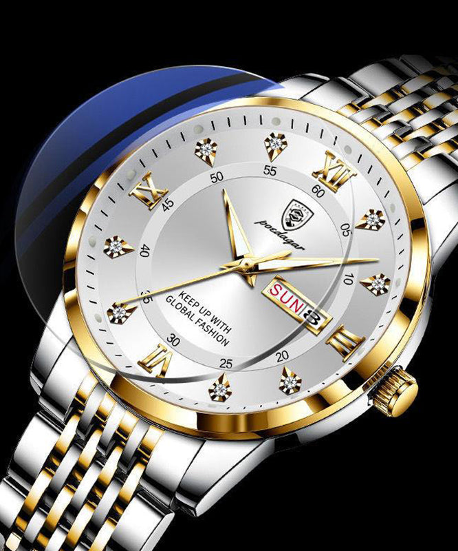 Black Stainless Steel Waterproof Noctilucent Watches