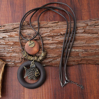 Style Fish Pendant Necklace