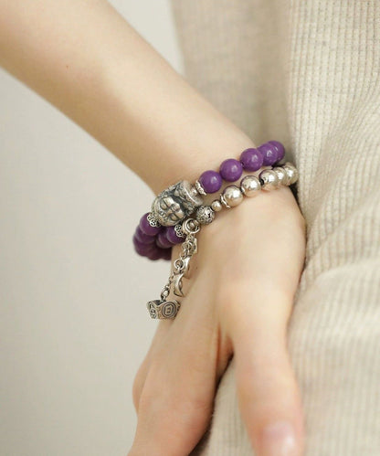 Colorblock Sterling Silver Thriving Business Beading Charm Bracelet