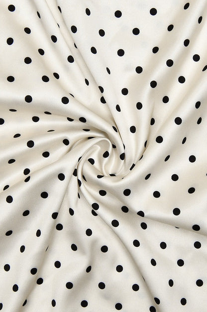 Polka Dot Bodycon Cami Maxi Dress