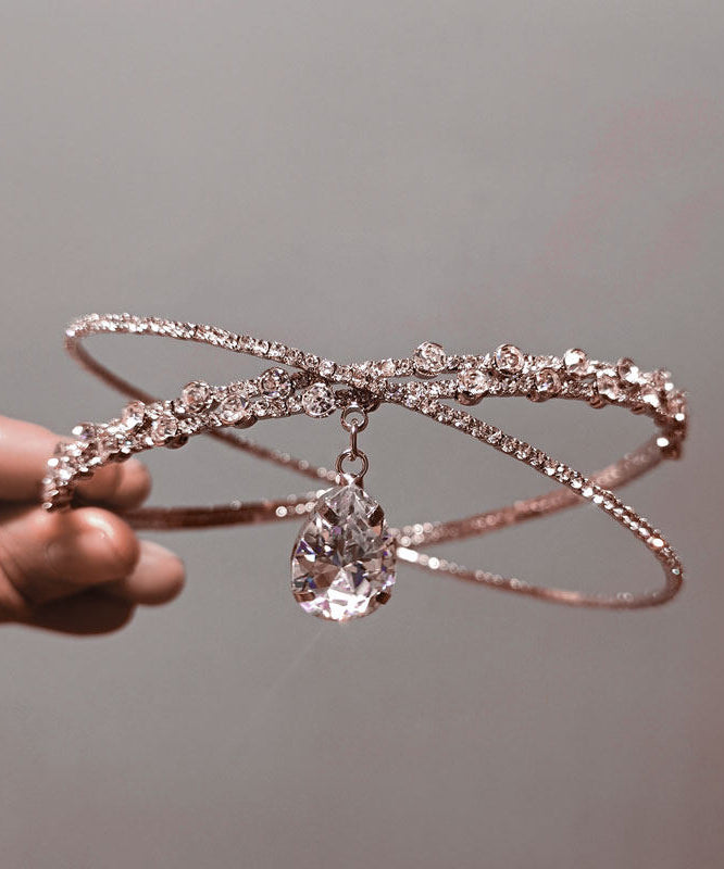 Silvery Sparkling Zircon Choker