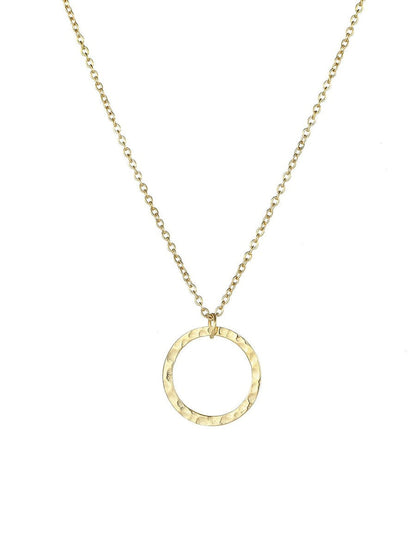 Luxe Organic Open Circle Necklace
