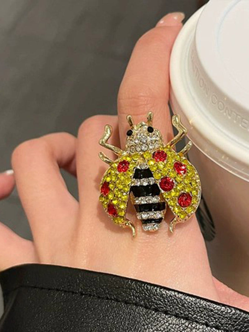 Insect Shape Rhine Stones Rings Accessories