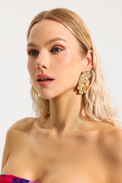 Irregular Shape Metal Earrings