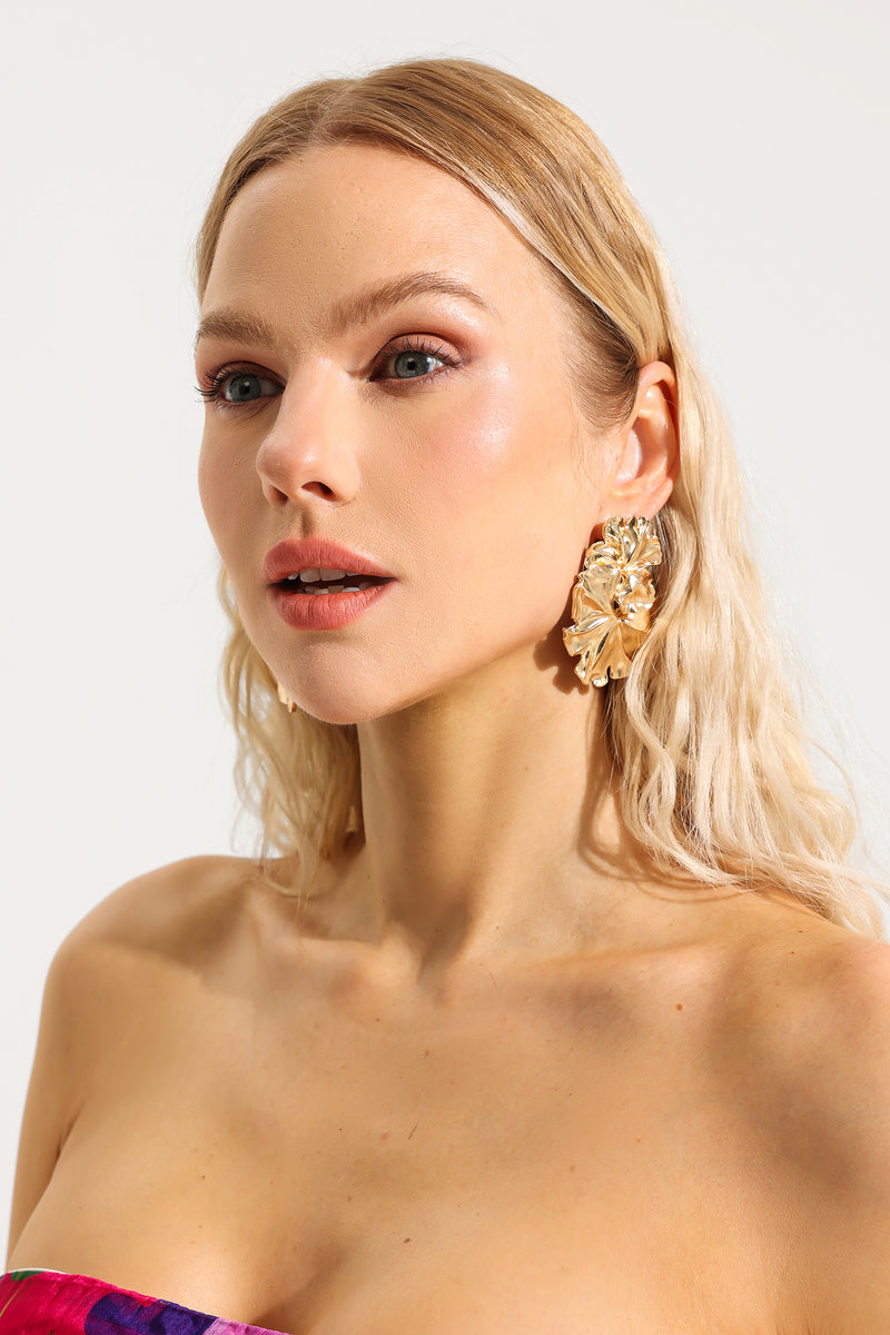 Irregular Shape Metal Earrings