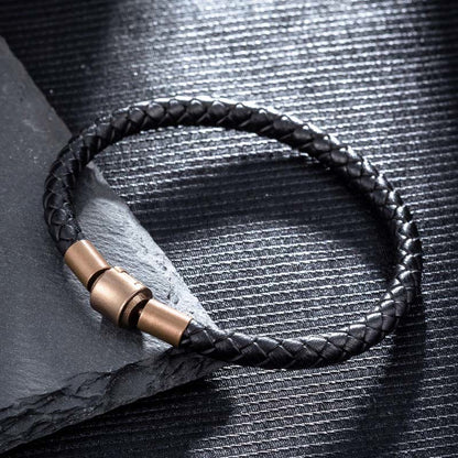 Buddha Stones Leather Rope Luck Braid String Bracelet