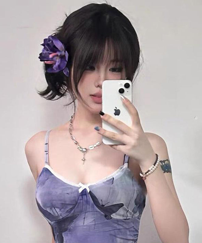New Purple Alloy Hairpin