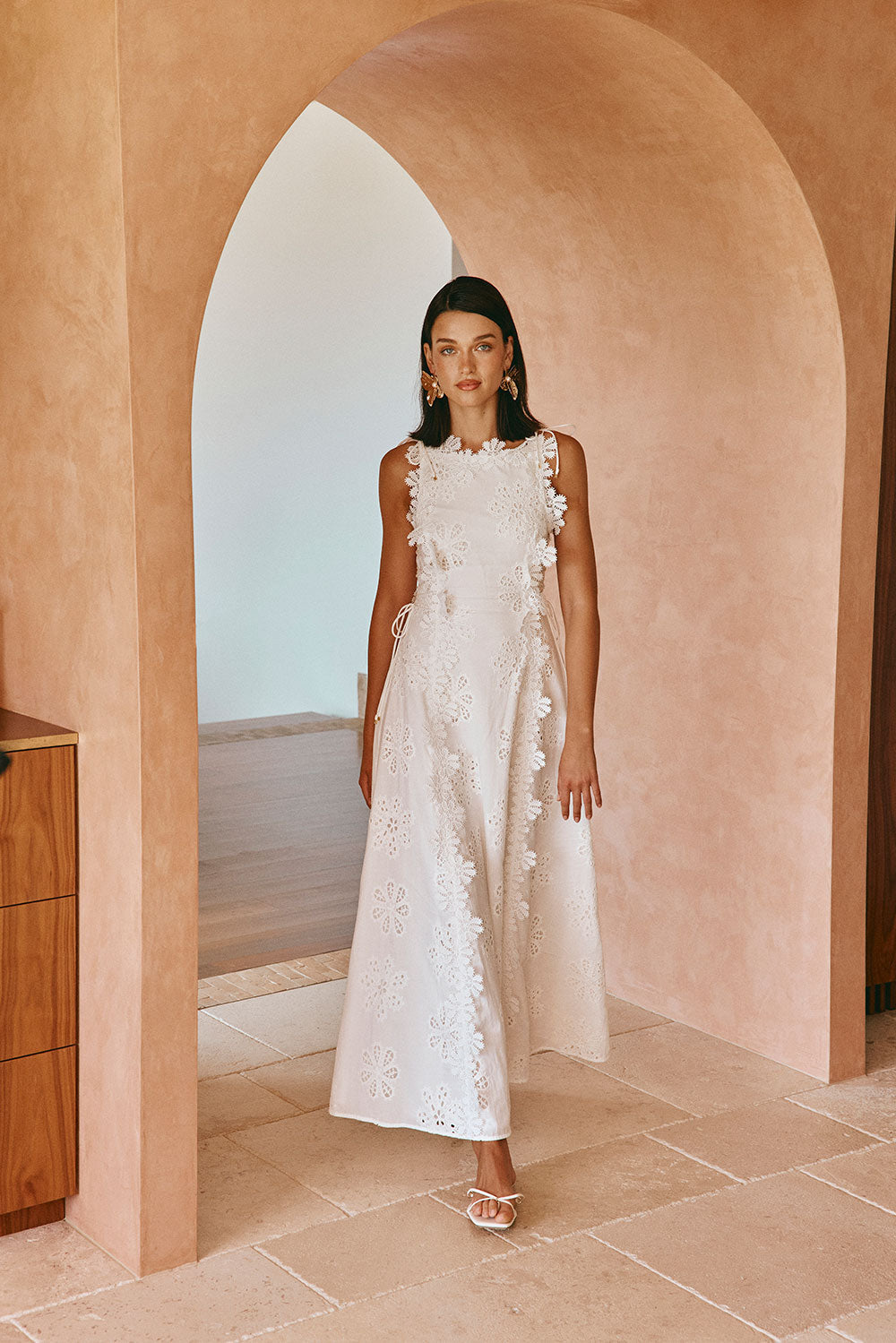 Fiorella - Embroidered Elegance Liana Maxi Dress