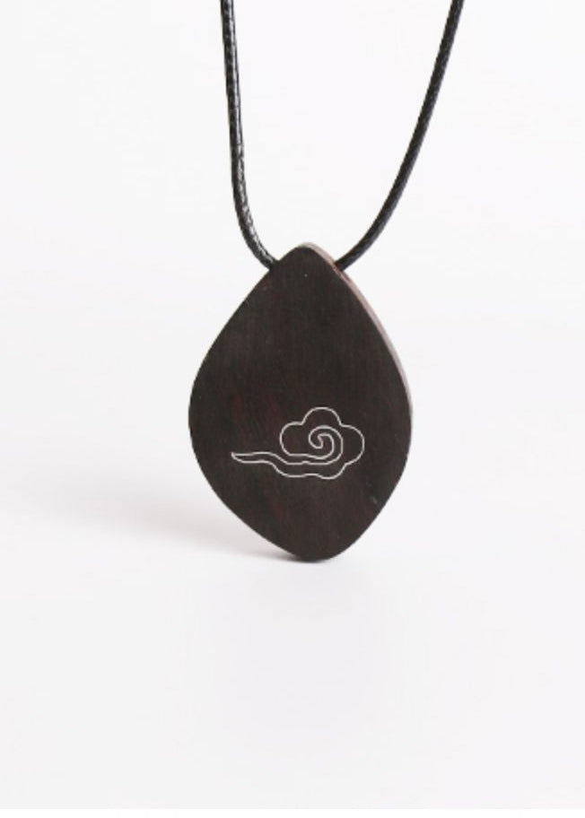 Fine Chocolate Hand Knitting Xiangyun Pendant Necklace