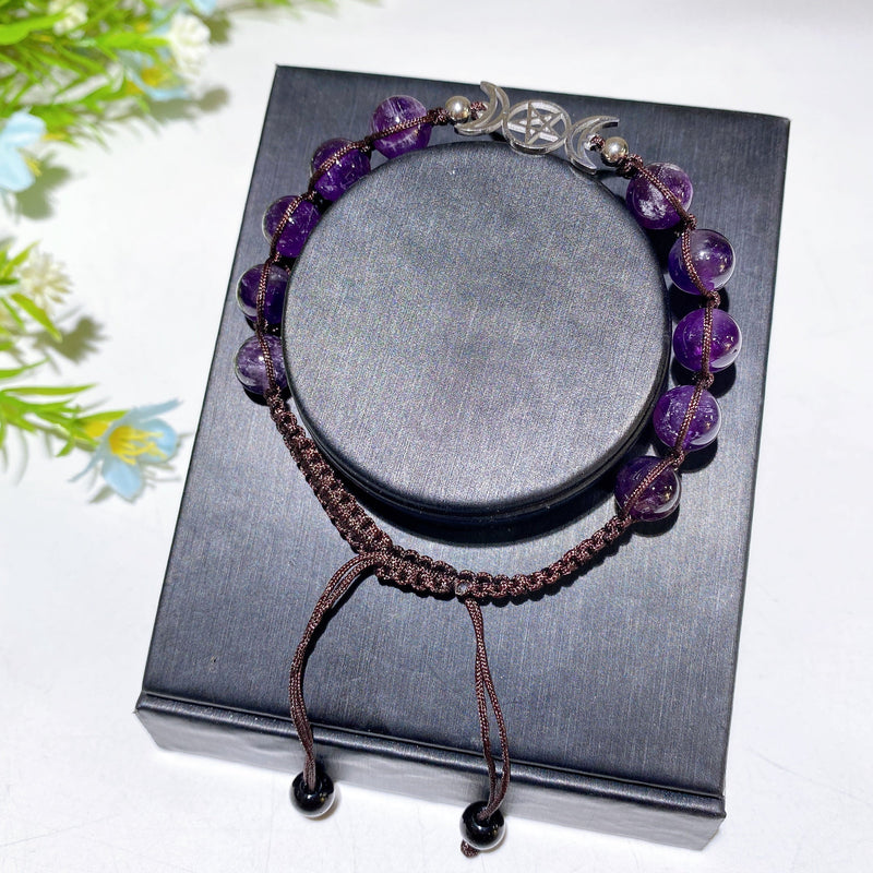 Adjustable 8mm Mixed Crystal Spiritual Bracelet